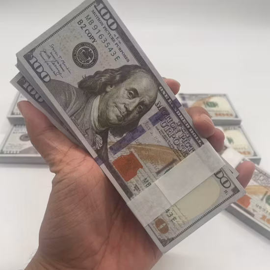 Paper-Prop-Currency-Paper-Prop-Money-Paper-Prop-Bills-Replica-Us-Dollar-Bills-Replica-Euro-Bills-Fake-Us-Dollar-Paper-Fake-Euro-Paper-Prop-Us-Dollar-PRO Prop Money 100 Dollar Bills Realistic - Image 1
